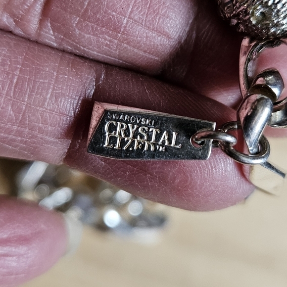 Swarovski Crystal Lized Black and Silver-toned Alloy Necklace - Picture 5 of 7